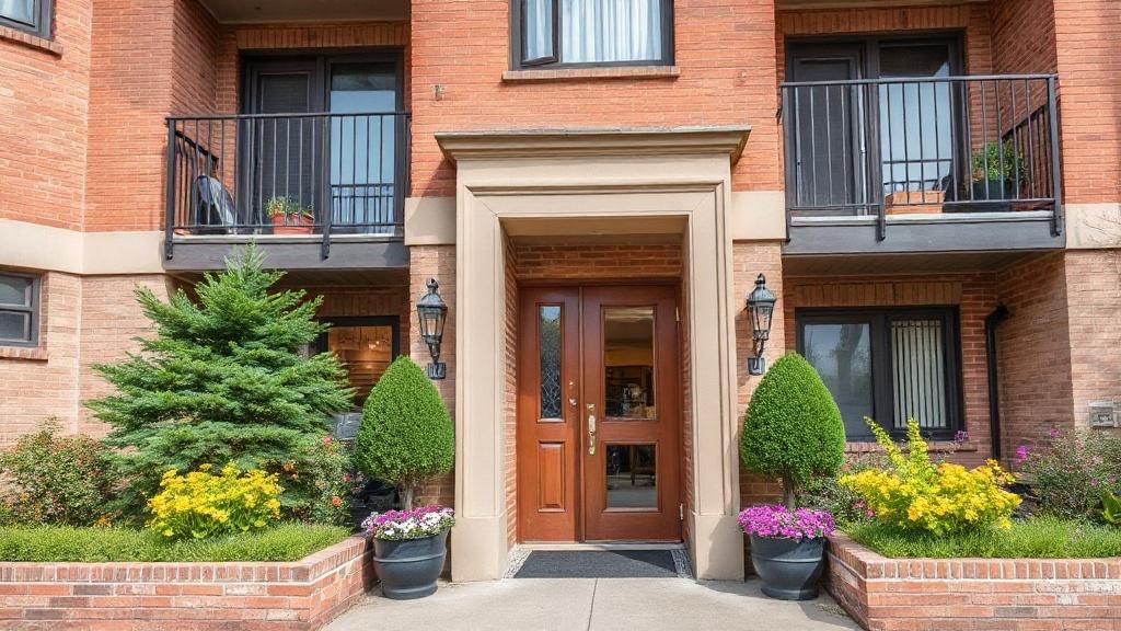 Photo of the entrance door to a multi-apartment building. Photo of the entrance door to a multi-apartment building.фото